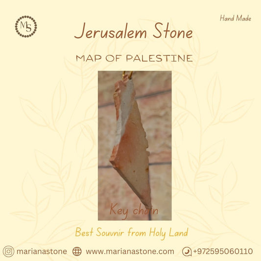 Map of Palestine /keychain